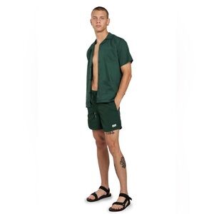 BATHER Solid Pine Swim Trunks Size XL Forest Green Swimsuit New NWT $90 MSRP